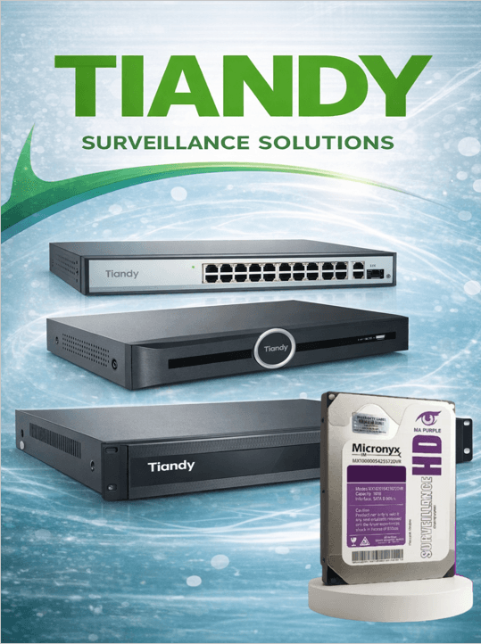 NVR y equipos de red